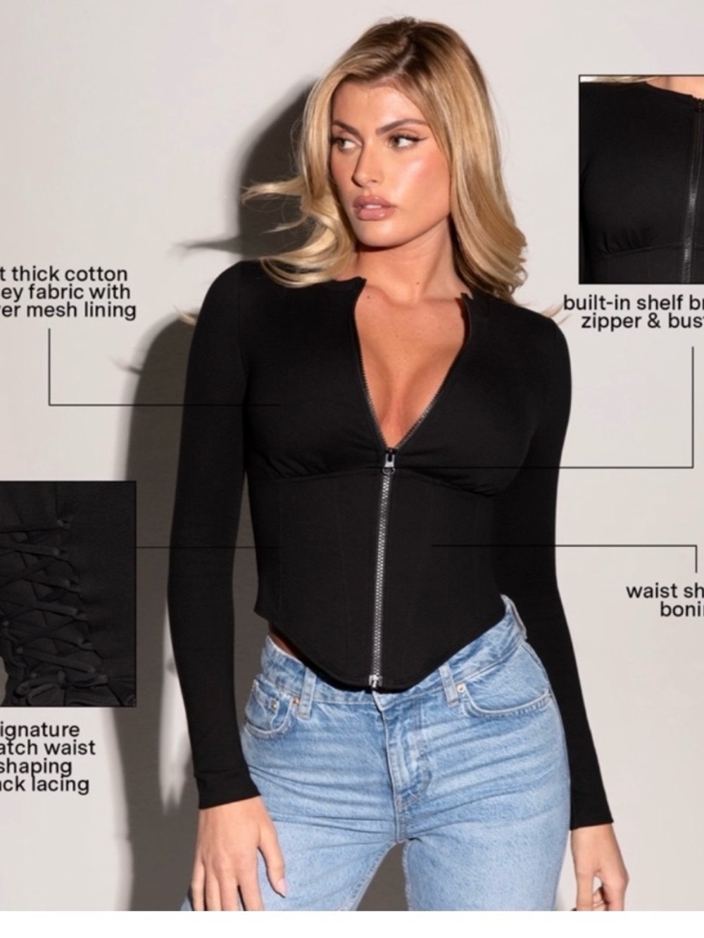 NWT TA3 Corsetty Corset Top